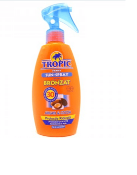 Creme si Lotiuni de Corp - TROPIC SUN SPRAY SPF30 300ML ARGAN