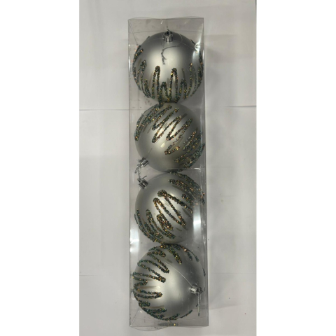 Oferte - Globuri Craciun Din Plastic 10cm  4/set