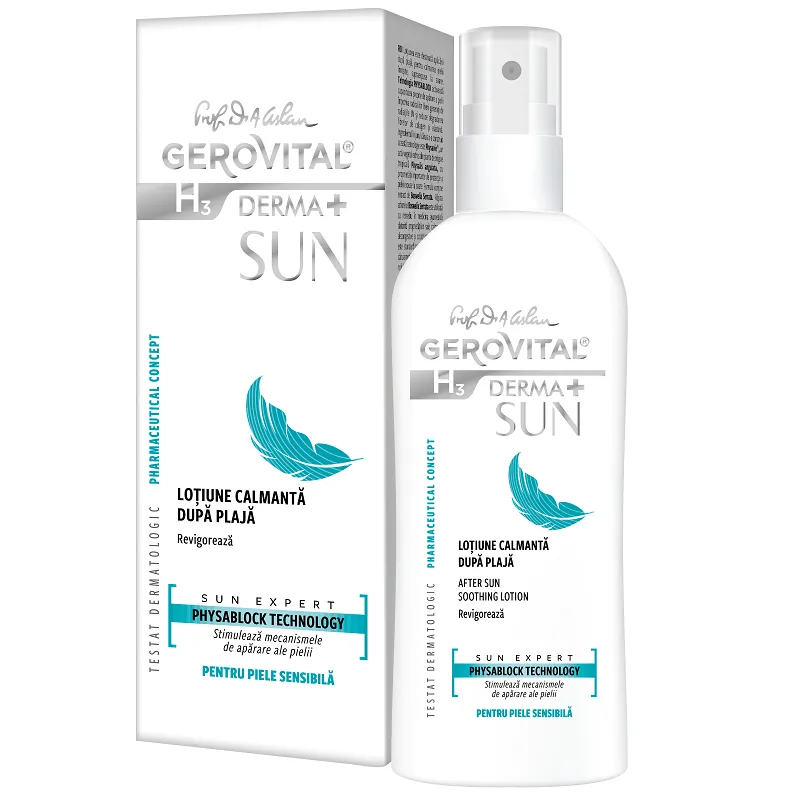 Ingrijire Personala - Gerovital H3 derma+ sun lotiune calmanta dupa plaja, 150ml