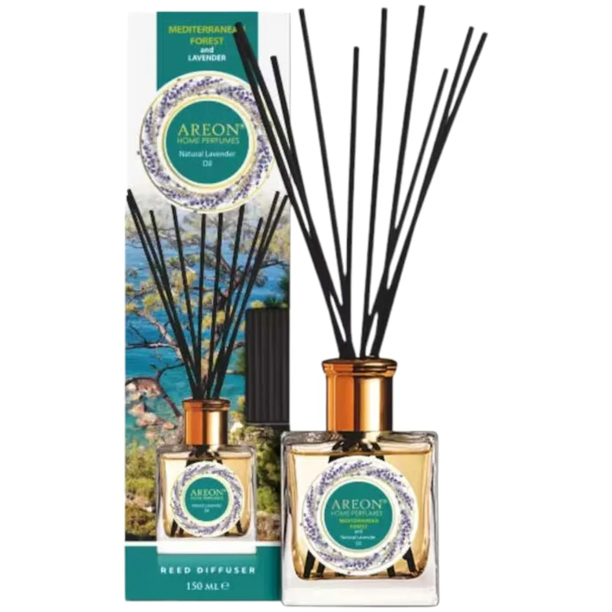 Odorizante Camera - AREON HOME ODORIZANT CAMERA 150ML OIL MEDITERRANEAN FOREST&LAVENDER
