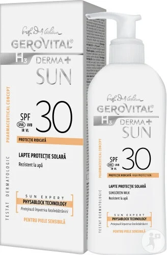 Ingrijire Personala - Gerovital H3 Derma+ Sun Crema Protectie Solara SPF 30 - 150 ml