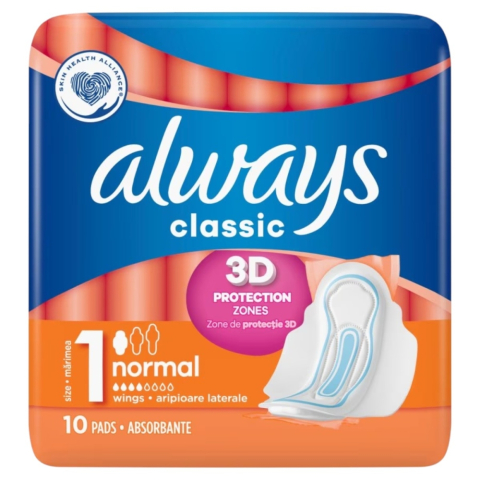 Ingrijire Personala - ALWAYS CLASSIC ABSORBANTE NORMAL NR1 10BUC