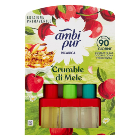Odorizante Rezerva - AMBI PUR ODORIZANT CAMERA 3VOLUTION AP+REZERVA 20ML APPLE CRUMBLE