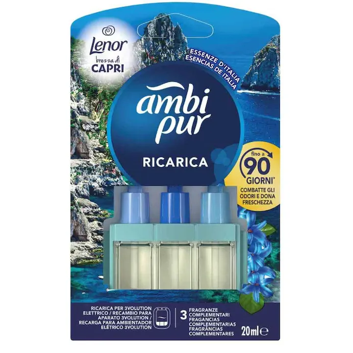 Odorizante Rezerva - AMBI PUR ODORIZANT CAMERA 3VOLUTION REZERVA 20ML CAPRI