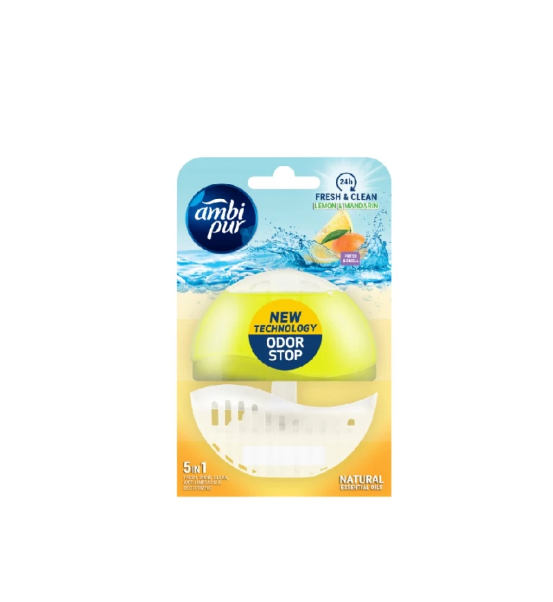 Produse de Curatenie - AMBI PUR ODORIZANT WC 5IN1 55ML LEMON MANDARIN