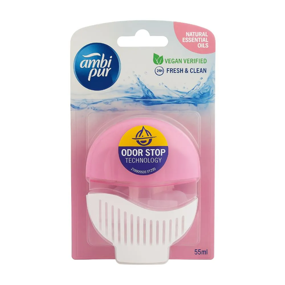 Produse de Curatenie - AMBI PUR ODORIZANT WC 5IN1 55ML WILD ROSE, Odorizante WC