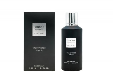Pentru Barbati - Apa de Parfum, Pentru Barbati, London Fragrances, Velvet Rose & Oud, 100ml - Inspirat de Jo Malone - Velvet Rose & Oud