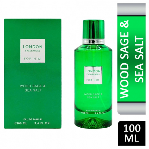 Apa de Parfum, Pentru Barbati, London Fragrances, Wood Sage & Sea Salt, 100ml - Inspirat de Jo Malone - Wood Sage & Sea Salt [3]