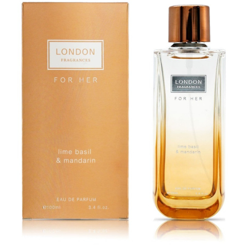 Pentru Femei - Apa de Parfum, Pentru Femei, London Fragrances, Lime Basil & Mandarin, 100ml - Inspirat de Jo Malone - Lime Basil & Mandarin