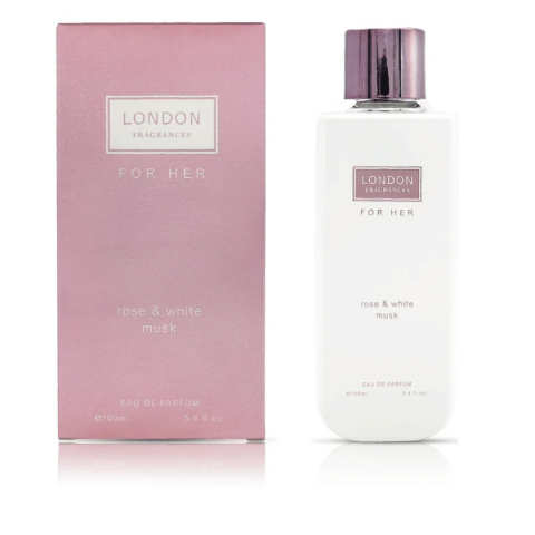 Parfumuri - Apa de Parfum, Pentru Femei, London Fragrances, Rose & White Musk, 100ml - Inspirat de Jo Malone - Rose & White Musk