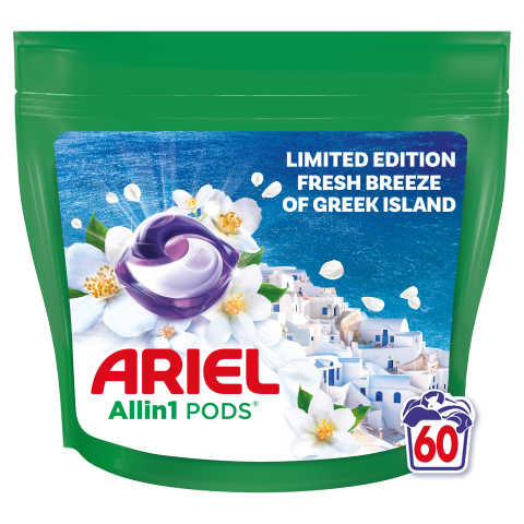 Detergent Capsule - ARIEL DETERGENT CAPSULE 60BUC FRESH BREEZE OF GREEK ISLAND