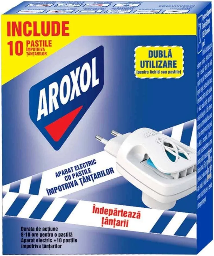 Insecticid si Repelant - AROXOL ANTITANTARI APARAT ELECTRIC+10 PASTILE