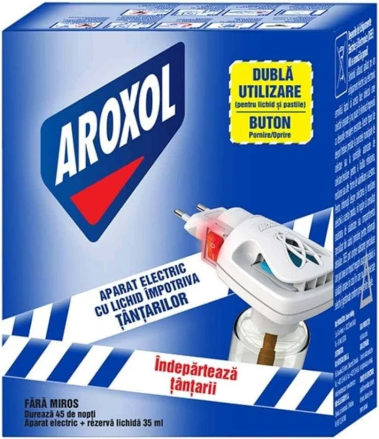 Produse de Curatenie - AROXOL ANTITANTARI APARAT+ REZERVA LICHIDA 35ML/45 NOPTI