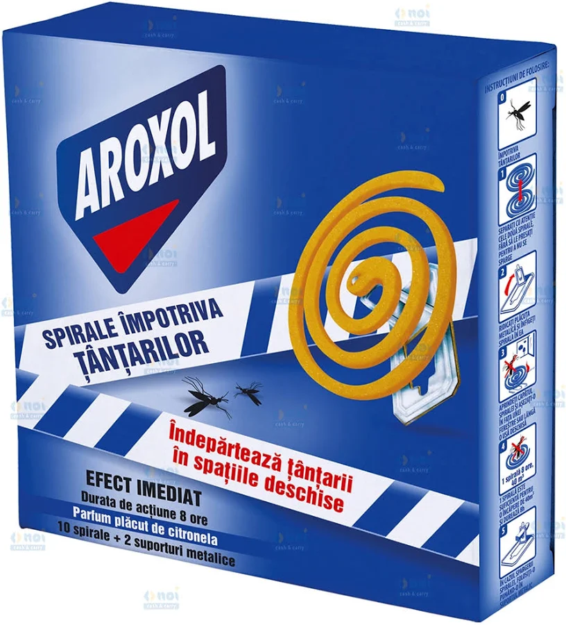 Insecticid si Repelant - AROXOL ANTITANTARI SPIRALE 10BUC