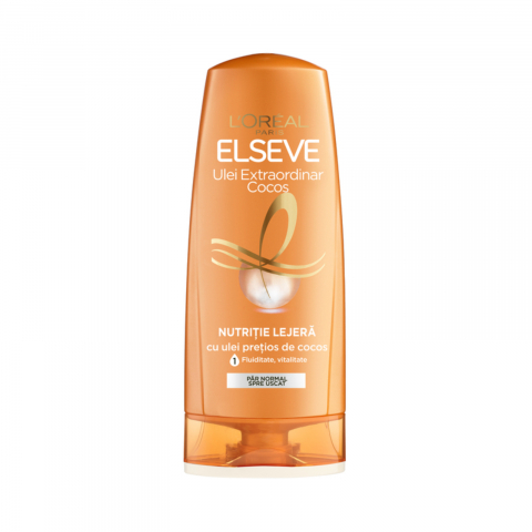 Ingrijirea Parului - Balsam de Par, L`Oreal, Elseve, Ulei Extraordinar, Cocos, 200 ml