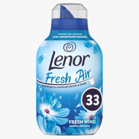 Perle Parfumate - Balsam de Rufe, Lenor, Fresh Wind, 33 Spalari, 462 ml