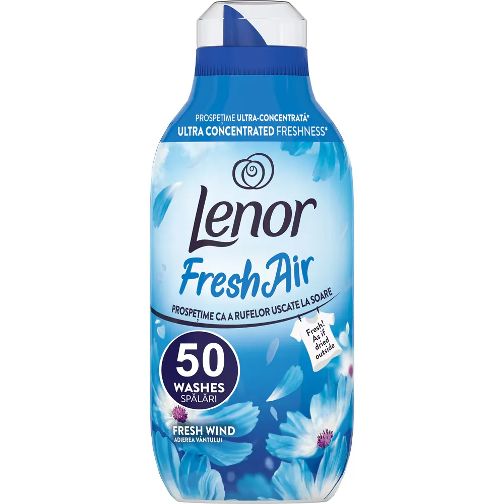 Perle Parfumate - Balsam de Rufe, Lenor, Fresh Wind, 50 Spalari, 700 ml