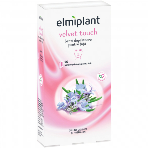 Epilare - Benzi Depilatoare, Elmiplant, Fata, Velvet Touch, 20 buc