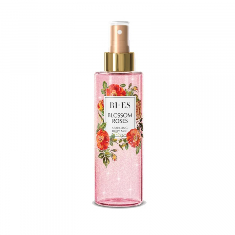 Ingrijire Personala - Body Mist, Bi-es, Blossom Roses, cu Sclipici, 200 ml