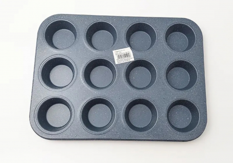 Tavi si Forme Prajituri - Forma Briose din Metal, 12 Briose