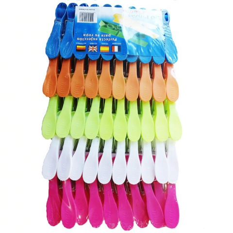 Carlige Rufe - Carlige de Rufe din Plastic, Multicolor, 48 buc