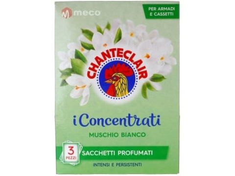 Servetele parfumate rufe - CHANTECLAIR ODORIZANTE DULAP 3BUC MUSCHIO BIANCO, Odorizante dulap