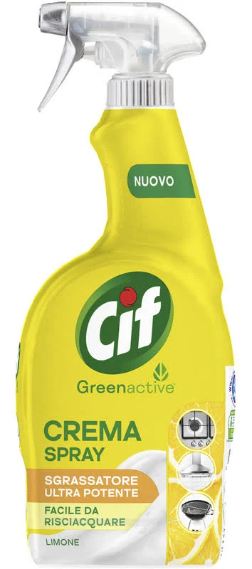 Produse de Curatenie - CIF CR SPRAY 650ML GREEN ACTIVE SOLUTIE DEGRESANTA LAMAIE