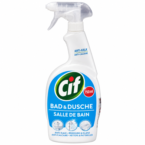 Produse de Curatenie - CIF SPRAY 750ML SOLUTIE ANTICALCAR BAIE