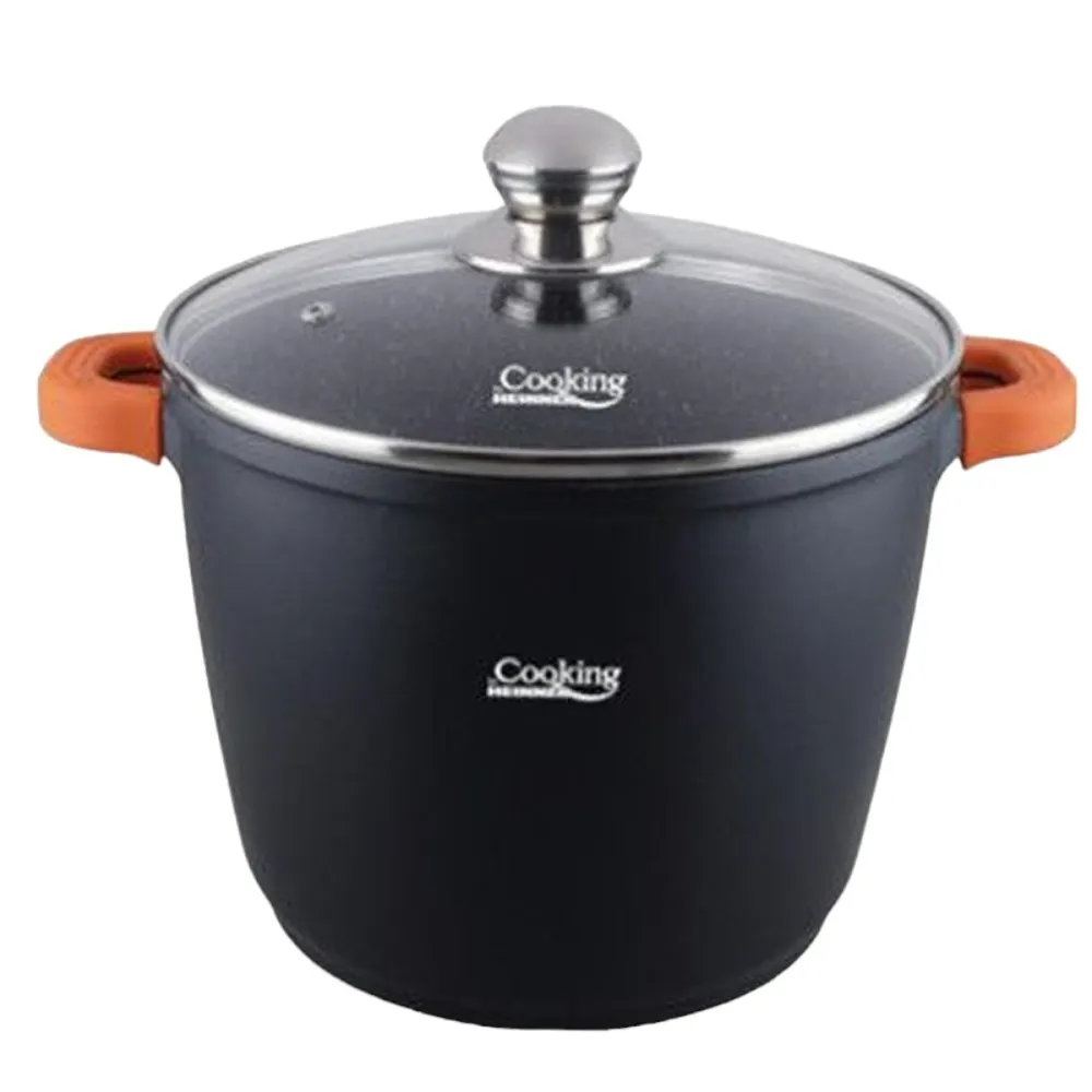 Uz Casnic - COOKING DARK LINE OALA ALUMINIU + CAPAC 24x16,5CM 6,3L