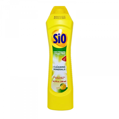 Crema de Curatat, Sio, cu Aroma de Lamaie, cu Minerale 100% Naturale, 500 ml [0]