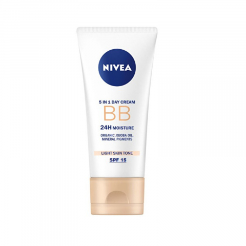 Ingrijire Personala - Crema de Zi, Hidratanta, 5 in 1, SPF15, Nivea, Light Skin Tone, 50 ml