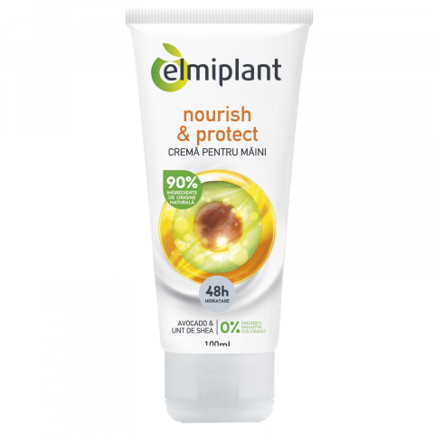 Ingrijire Personala - Crema de Maini, Elmiplant, Nourish & Protect, 100 ml