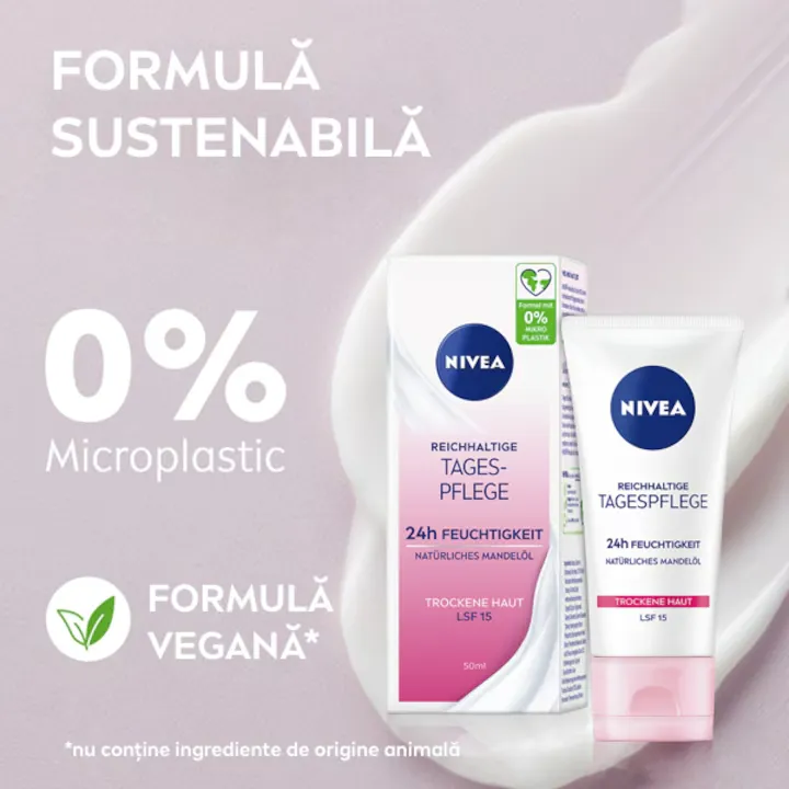 Crema nutritiva pentru tenul uscat cu SPF 15, Nivea, 50 ml [1]
