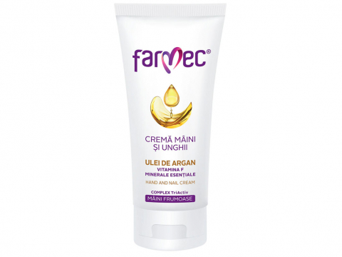 Creme de Maini - Crema Maini si Unghii, Farmec, Ulei de Argan, 100 ml