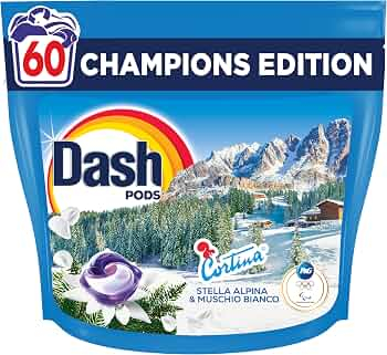 Detergent Rufe - DASH DETERGENT CAPSULE 60BUC MUSCHIO BIANCO CHAMPIONS EDITION