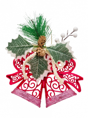 Articole Craciun - Decoratiune Craciun, Clopotel Rosu