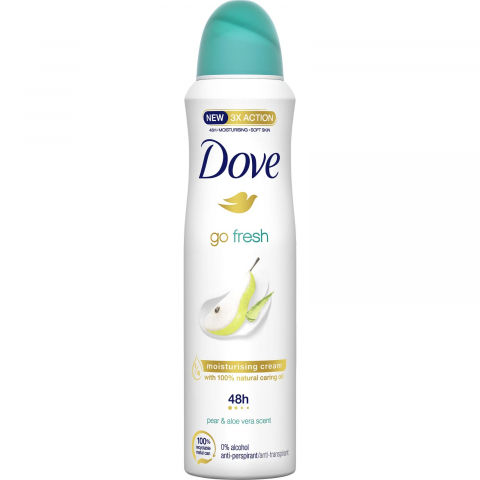 Deodorant Spray - Deodorand Dama, Dove, Go Fresh Women, Pear & Aloe Vera, Spray, 150 ml