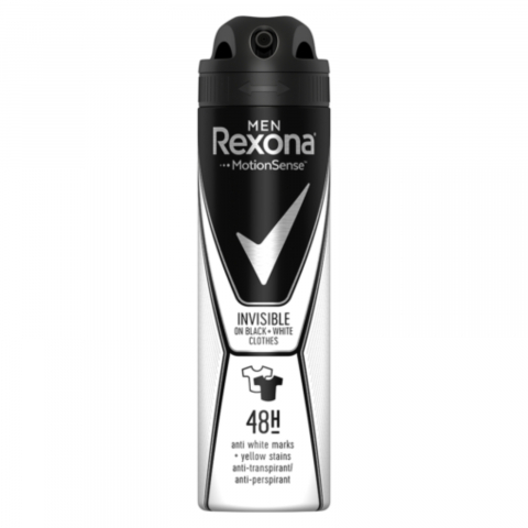 Deodorant Barbati - Deodorant Barbati, Rexona Men, Invisible Black & White, Deo Spray, 150 ml