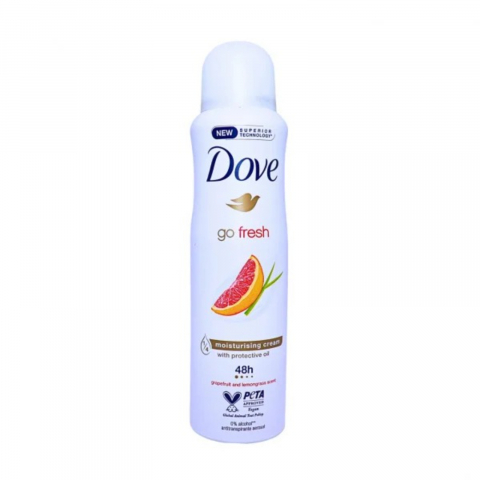 Deodorant Spray - Deodorant Dama, Dove, Go Fresh Women, Grapefruit & Lemongrass, Spray, 150 ml