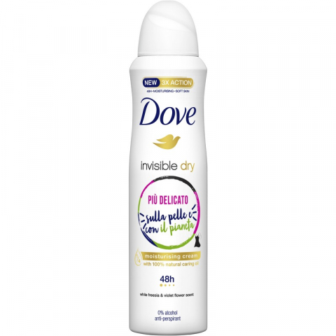 Deodorante si Antiperspirante - Deodorant Dama, Dove, Invisible Dry, White Freesia & Violet Flower, Spray, 150 ml