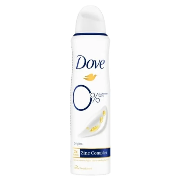 Deodorante si Antiperspirante - Deodorant Dama, Dove, Original, Zink, 0% Aluminiun, Spray, 150 ml