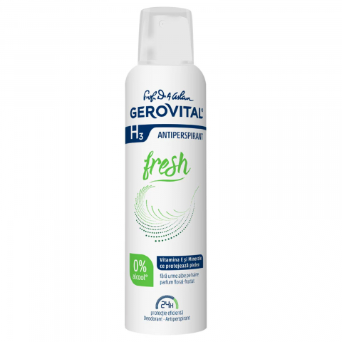 Ingrijire Personala - Deodorant, Gerovital, H3 Deo, Fresh, Spray, 150 ml
