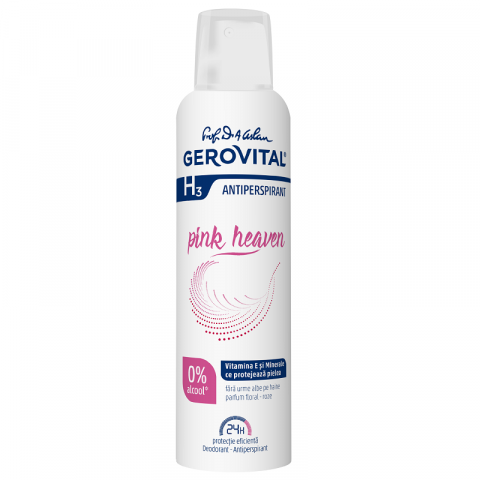 Ingrijire Personala - Deodorant, Gerovital, H3 Deo, Pink Heaven, 0% Alcool, Spray, 150 ml