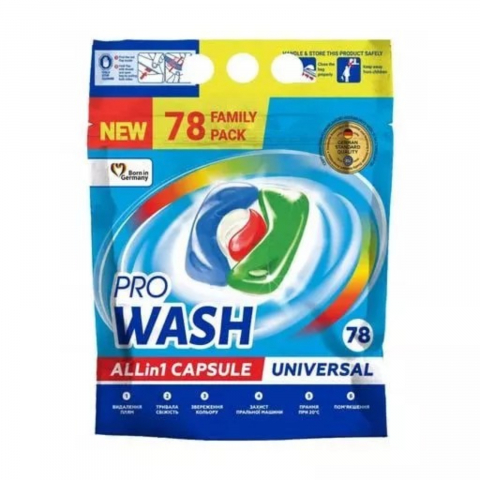 Detergent Capsule - Detergent Capsule 2K Pro Wash All in1, Universal, 78 capsule