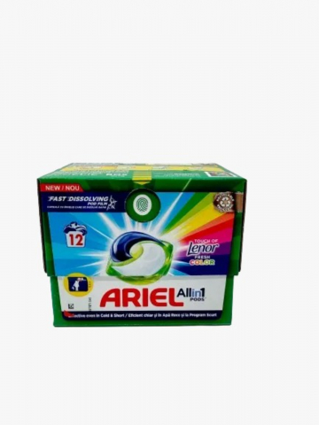 Detergent Rufe - Detergent Capsule, Ariel Color, Lenor Touch, Eco Box, 12 buc