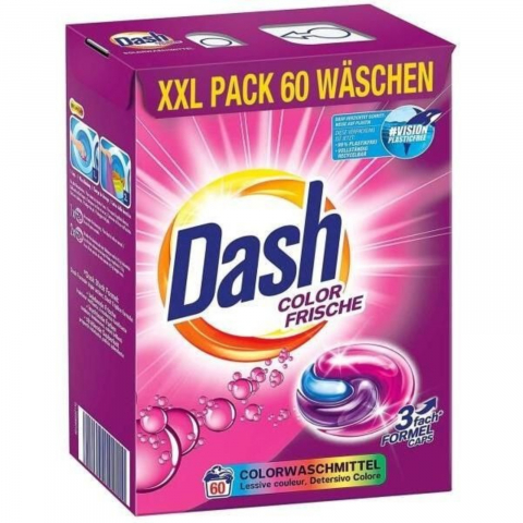 Detergent Rufe - Detergent Capsule, Dash Color Frische, 60 buc