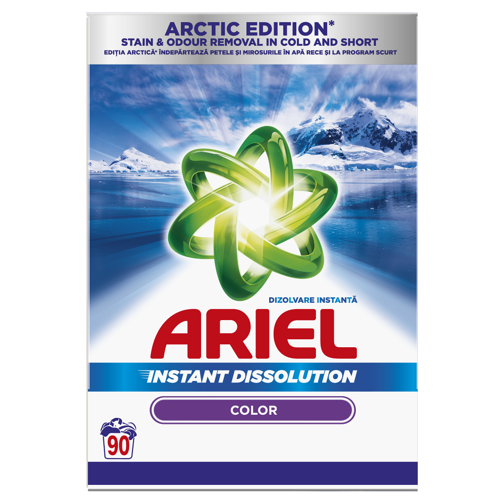 Detergent Pudra Automat - Detergent De Rufe Pudra Ariel Color, 5.85 kg, 90 Spalari
