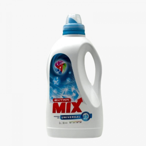 Detergent Rufe - Detergent Lichid Gel, Extra Mix, Universal, Concentrat, 2 L