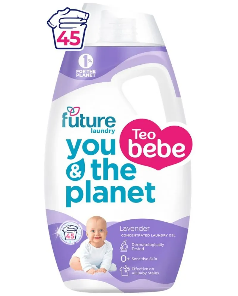 Detergent Lichid - Detergent Lichid, Teo Bebe, Gentele & Clean, Lavanda, 45 Spalari,1.8 L