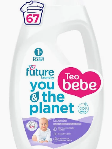 Accesorii Ingrijire Copii - Detergent lichid TEO BEBE Gentle & Clean Lavender, 2.7 l, 67 spalari